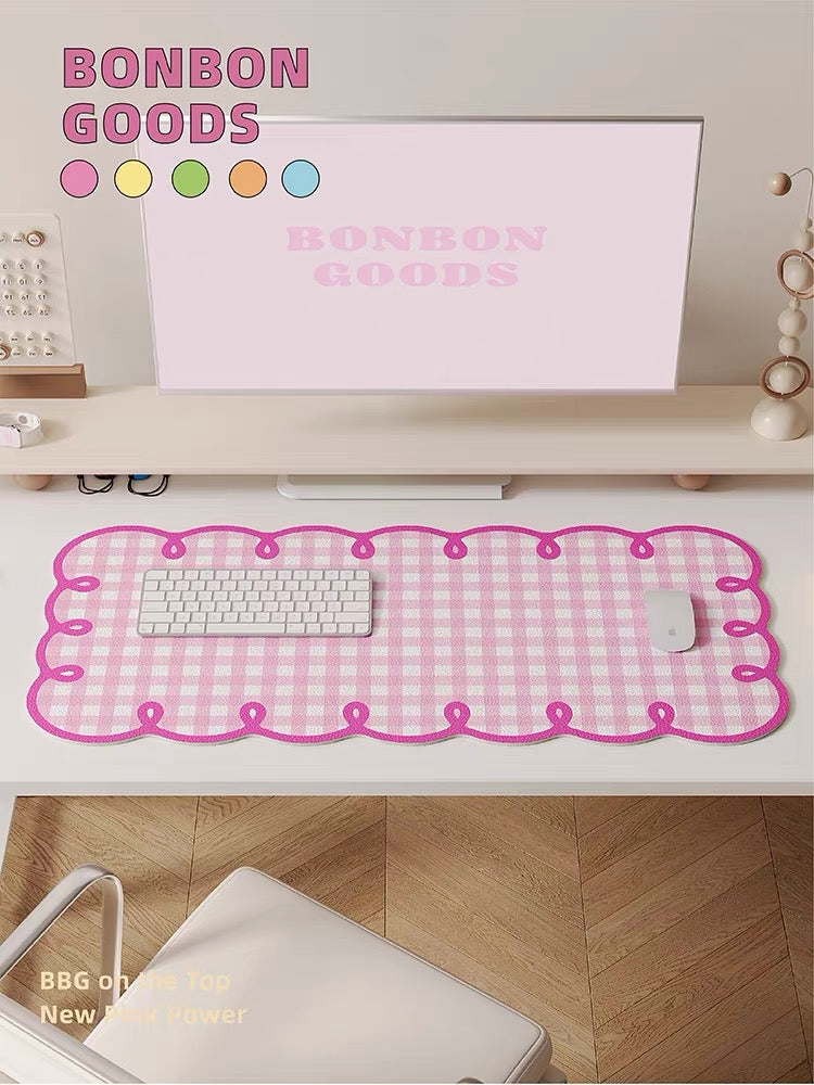 Fun Pastel Colour Design Desk Mat