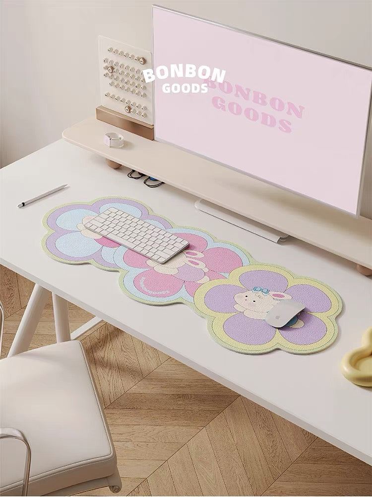 Fun Pastel Colour Design Desk Mat