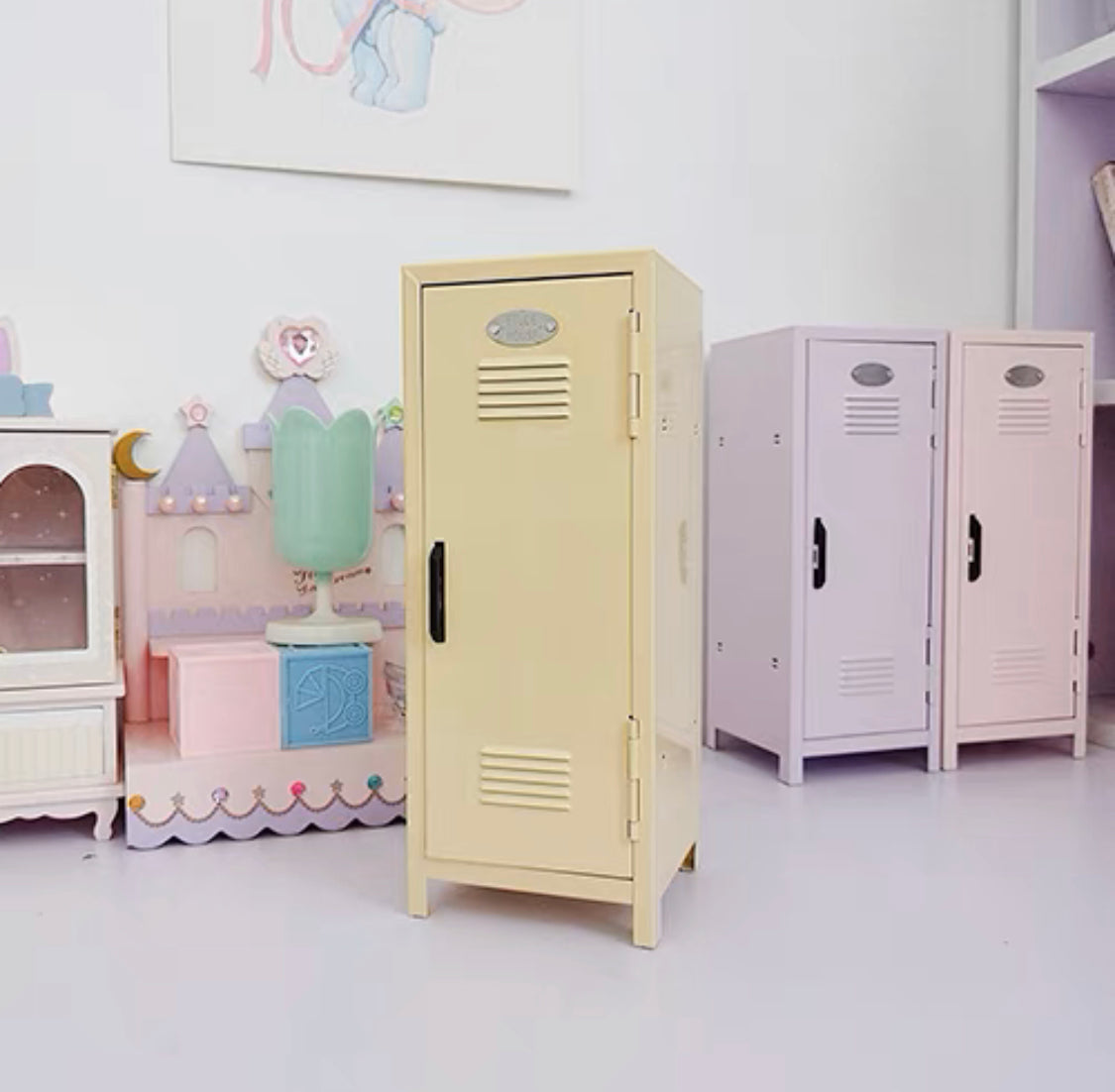 Multi Colour Mini Locker For Desk  | Room Decor