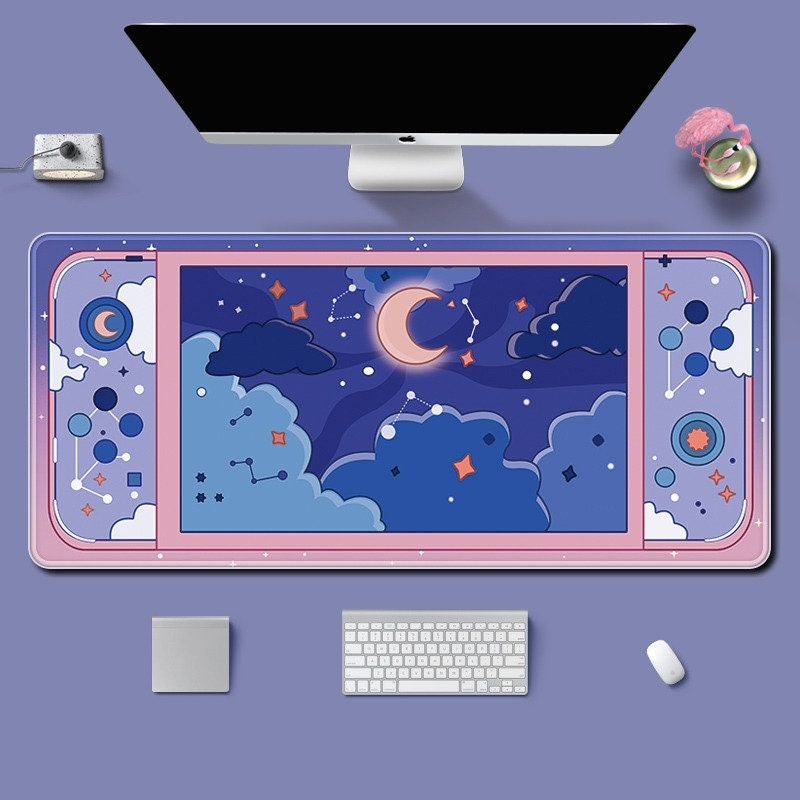Cute Galaxy Series Desk Mat | Best Gaming Desk Decor