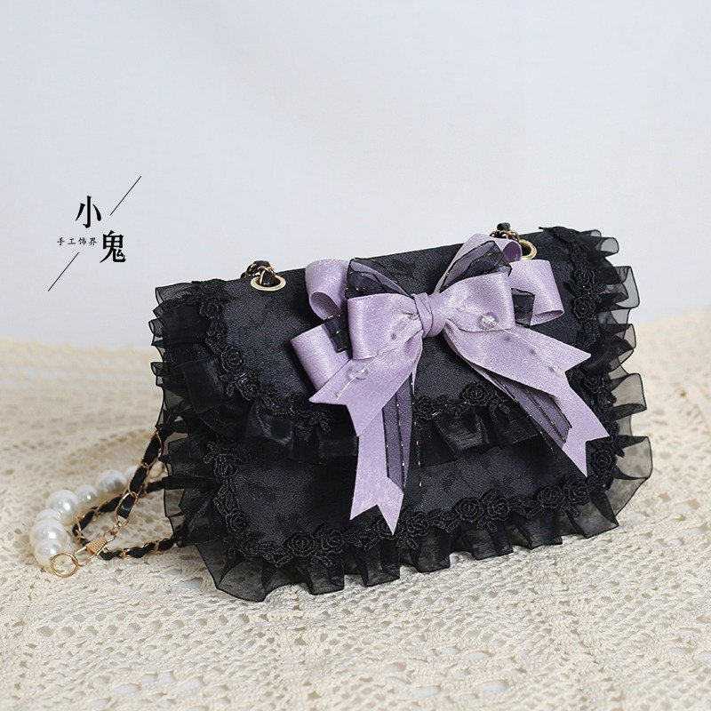 Vintage Lolita Elegant Bag | Kawaii 2 Way Style 