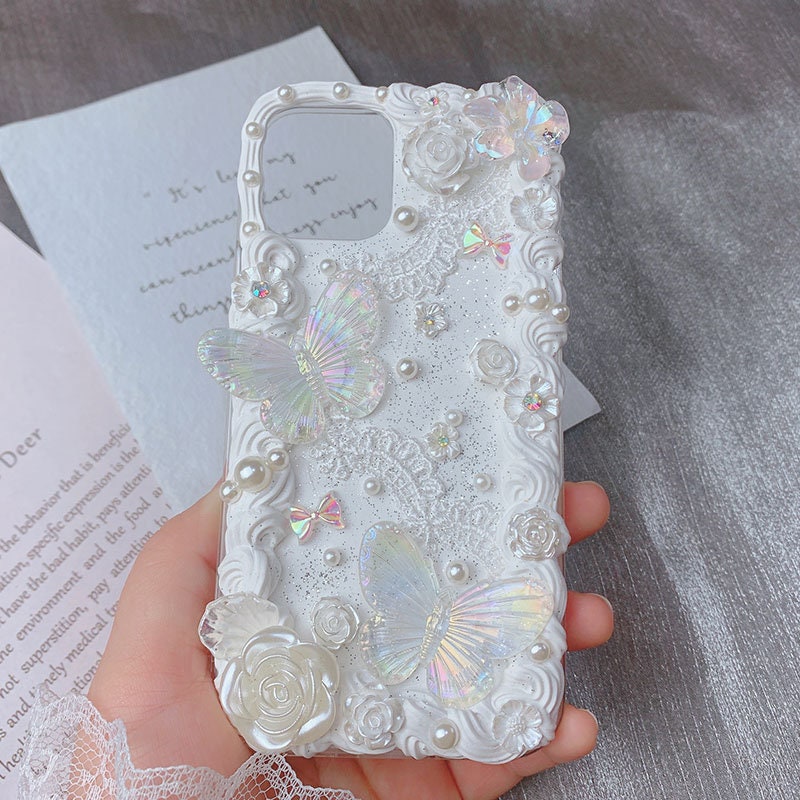 Handmade Decoden Kawaii Phone Case | Elegant Series