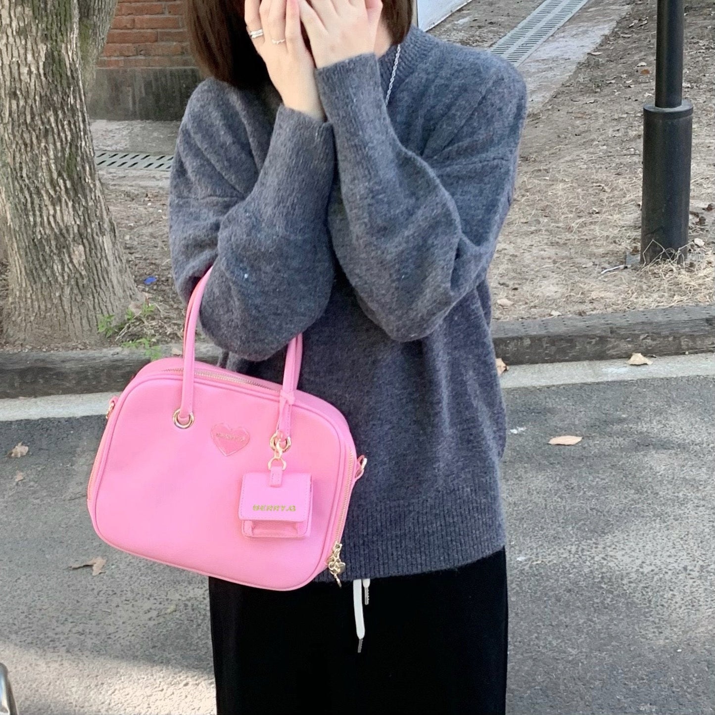 Pastel Colour BerryQ Bag Attach With Mini Wallet