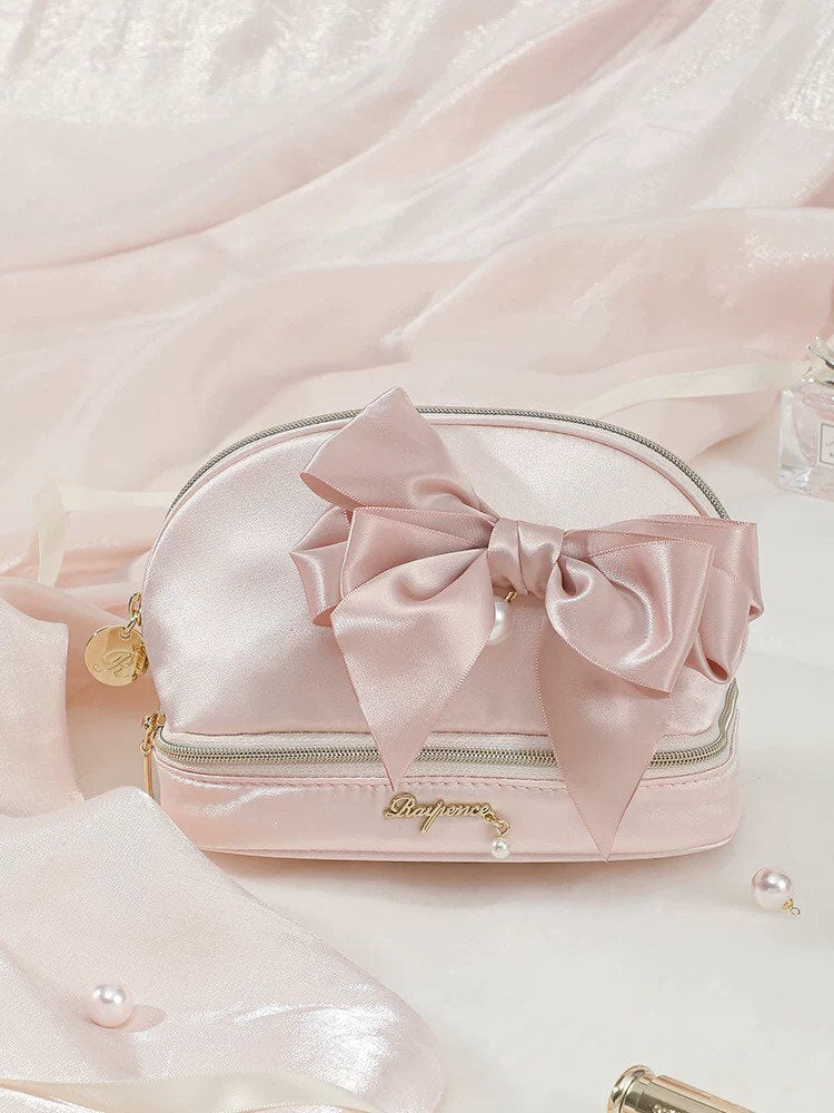Shiny Nude Pink Waterproof Material Travel Bag Series | Premium Quality