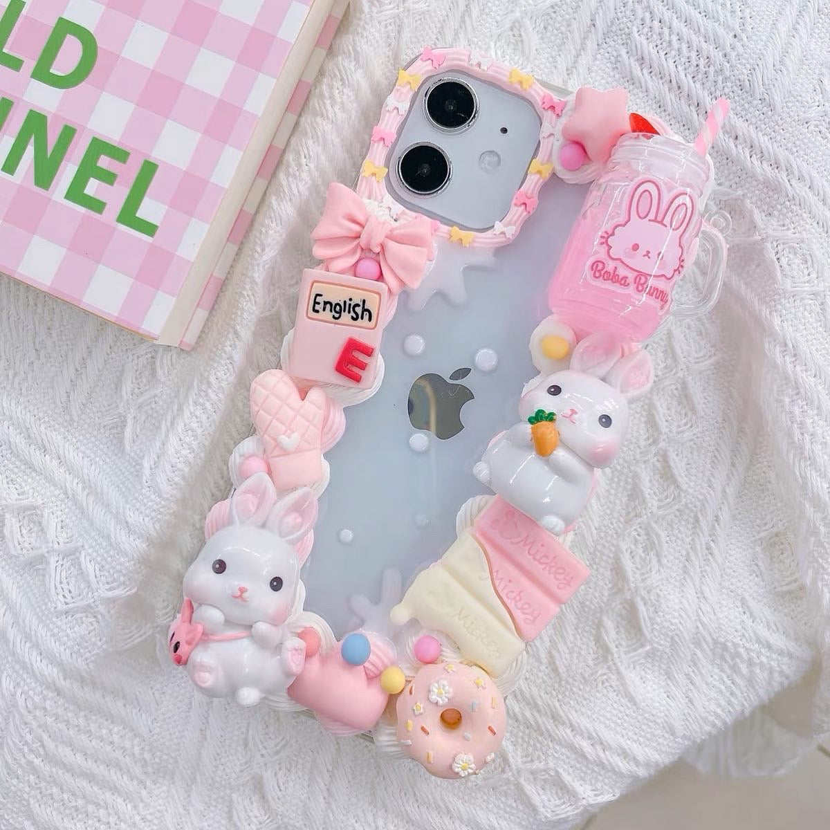 Handmade Decoden Kawaii Phone Case | Bunny Series